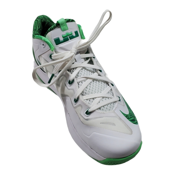 Nike Max Lebron 11 XI Low Size 11 White Green - Picture 3 of 14